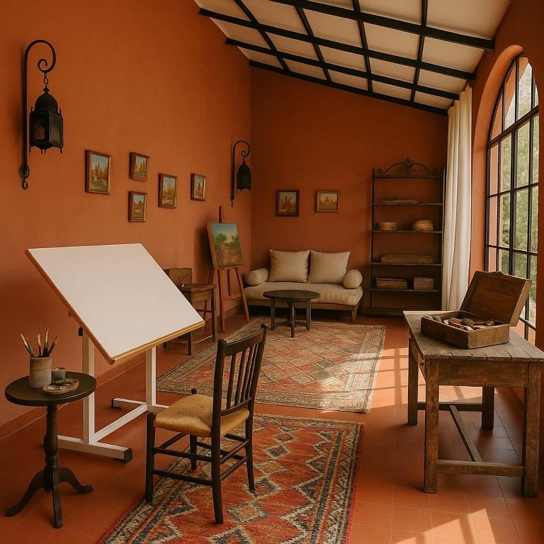 Area soggiorno di Villa DALIA Route Ourika en Exclusivité