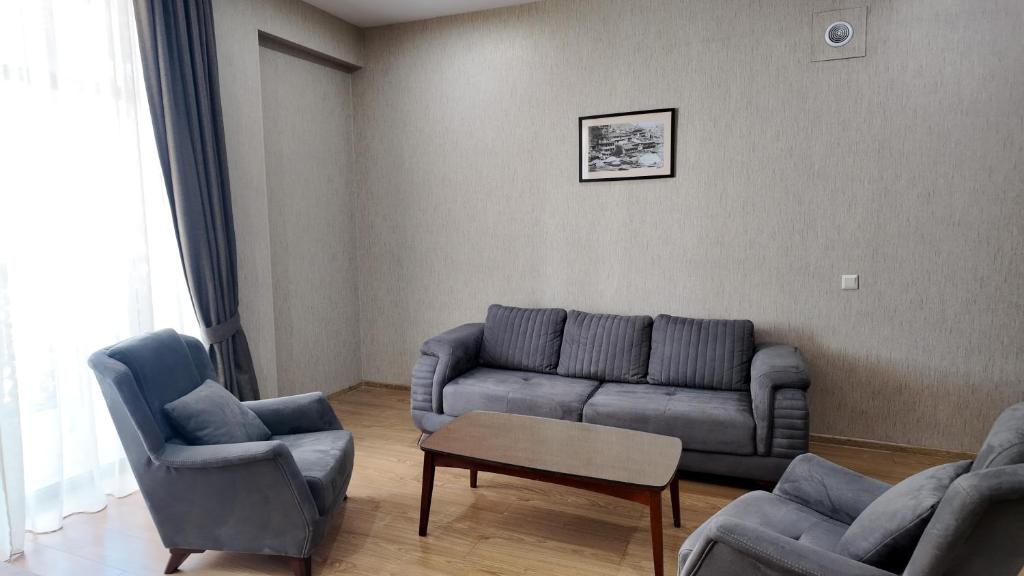 Posezení v ubytování Metekhi Line Hotel