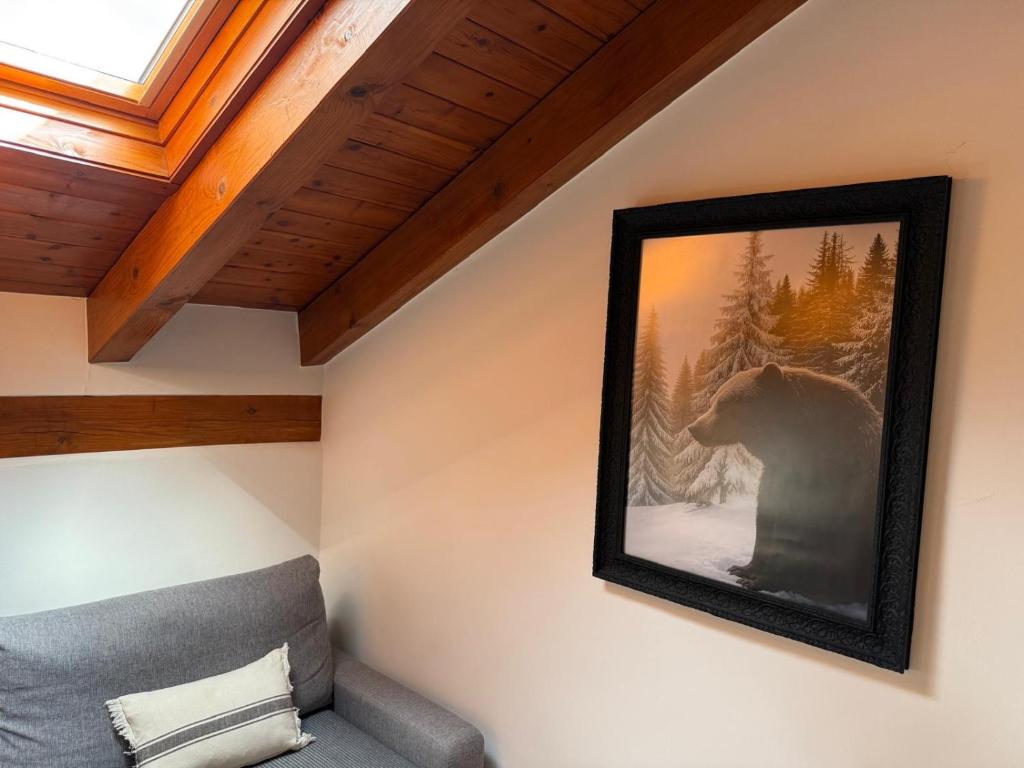 Postel nebo postele na pokoji v ubytování Lo Attic