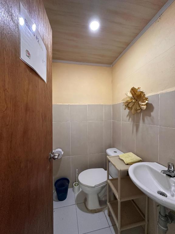 Koupelna v ubytování La Casa De Los Sueños Colombia Centro de Bienestar y Hostel Temático Ancestral