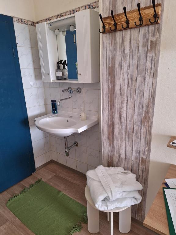 Koupelna v ubytování Haus Hoogendam