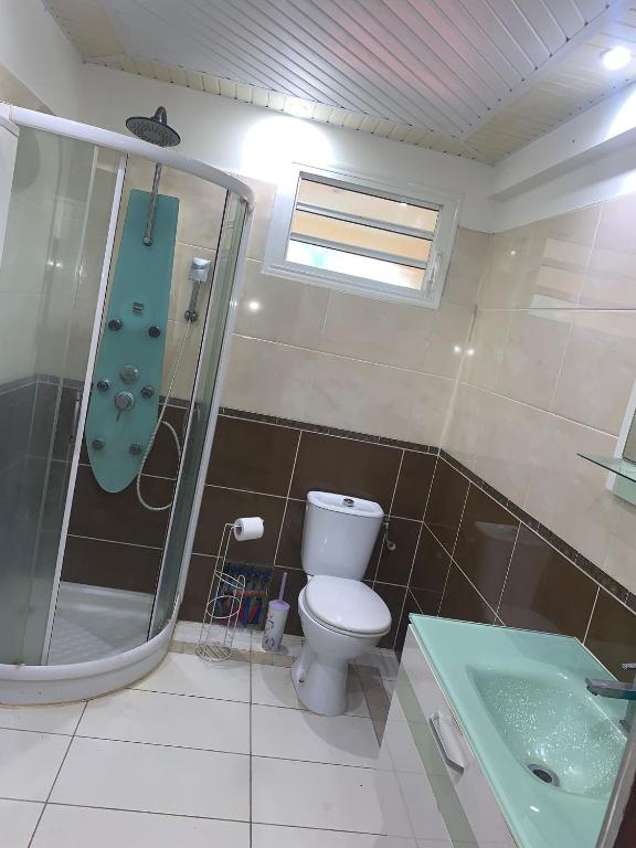 Koupelna v ubytování Villa Sigere