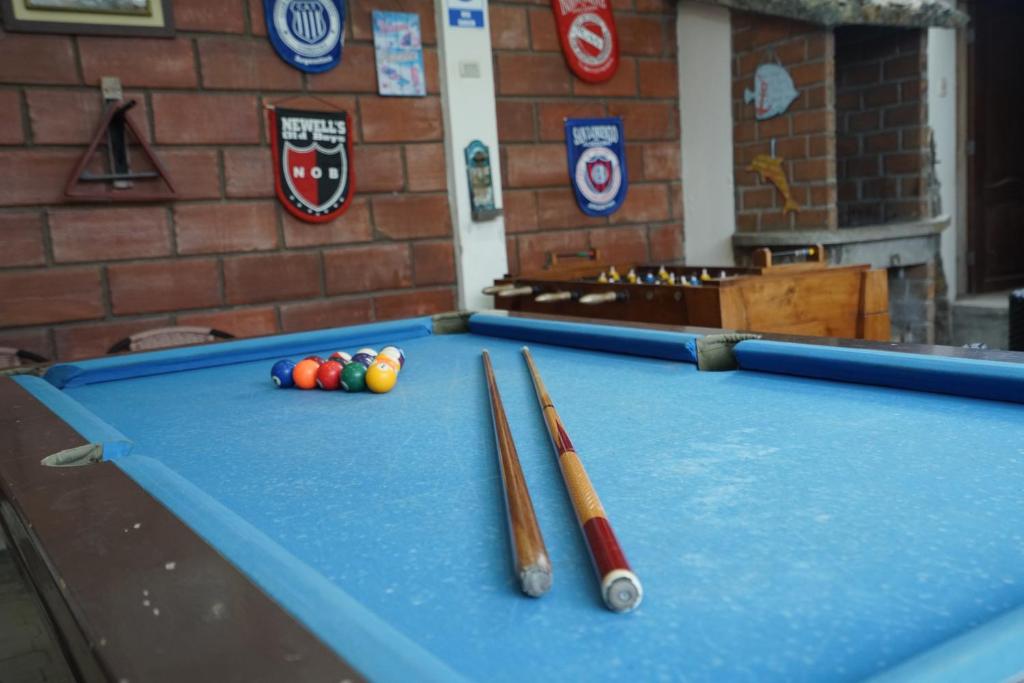 Biliár nebo kulečník v ubytování Hotel Valeritos