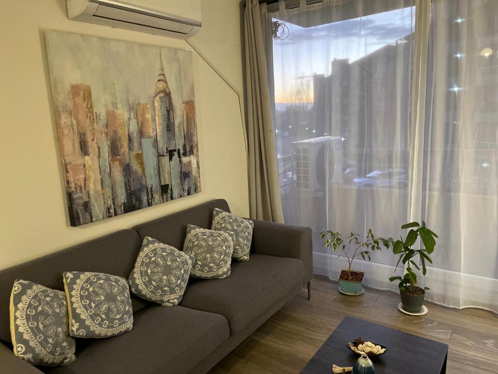 Posezení v ubytování Departamento dos dormitorios nuevo