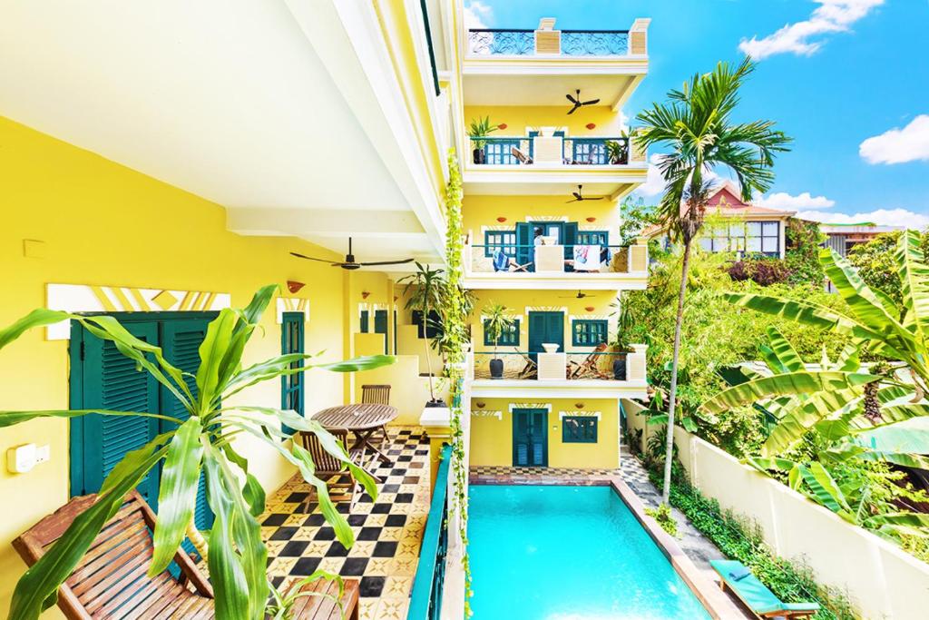 Bazén v ubytování Golden Banana Residence nebo v jeho okolí