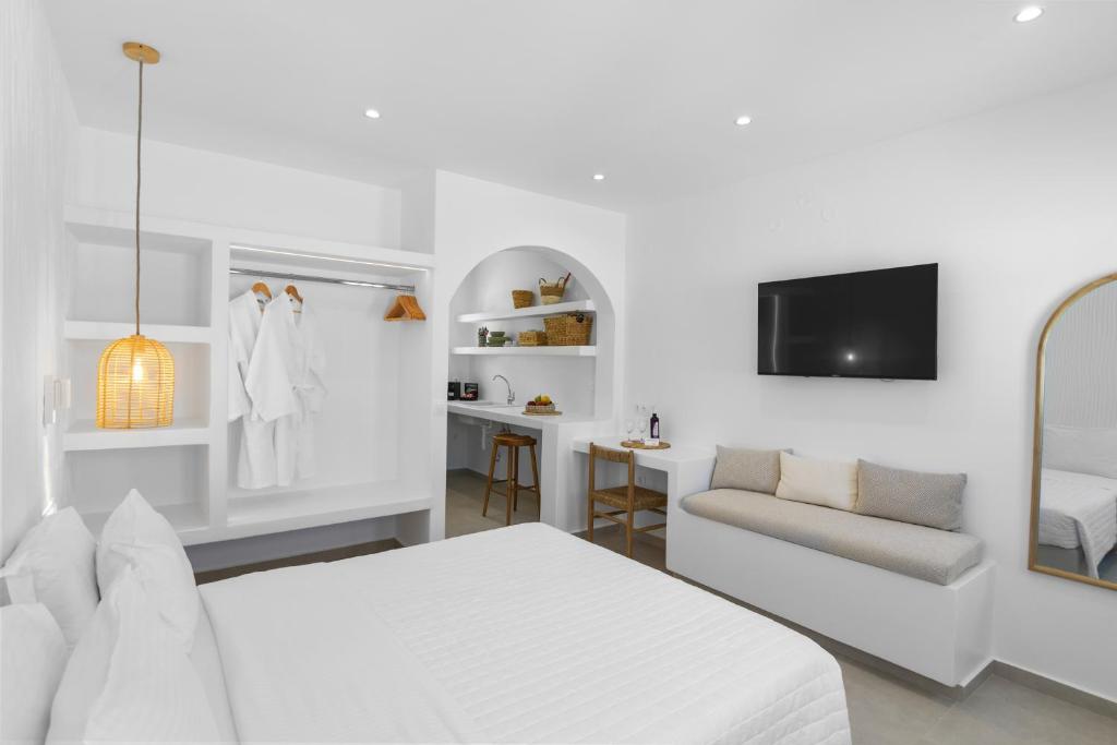 Voodi või voodid majutusasutuse Elena Studios & Apartments toas