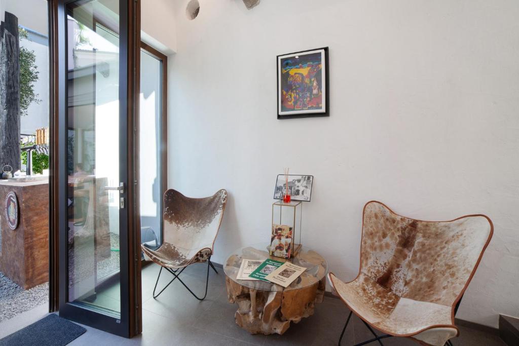 Posezení v ubytování Boutique Hotel Santer Klause