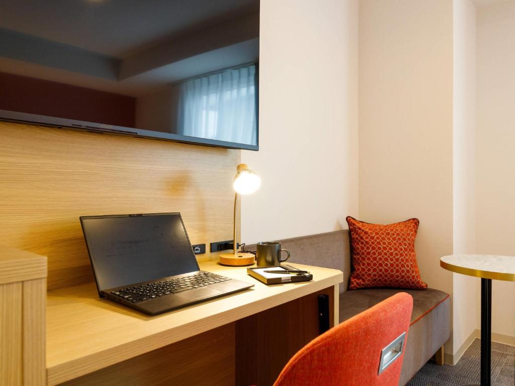 TV a/nebo společenská místnost v ubytování Comfort Hotel Kii Tanabe