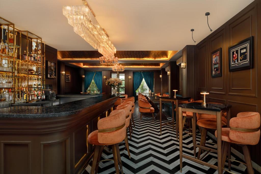 Lounge nebo bar v ubytování Hotel Himalaya