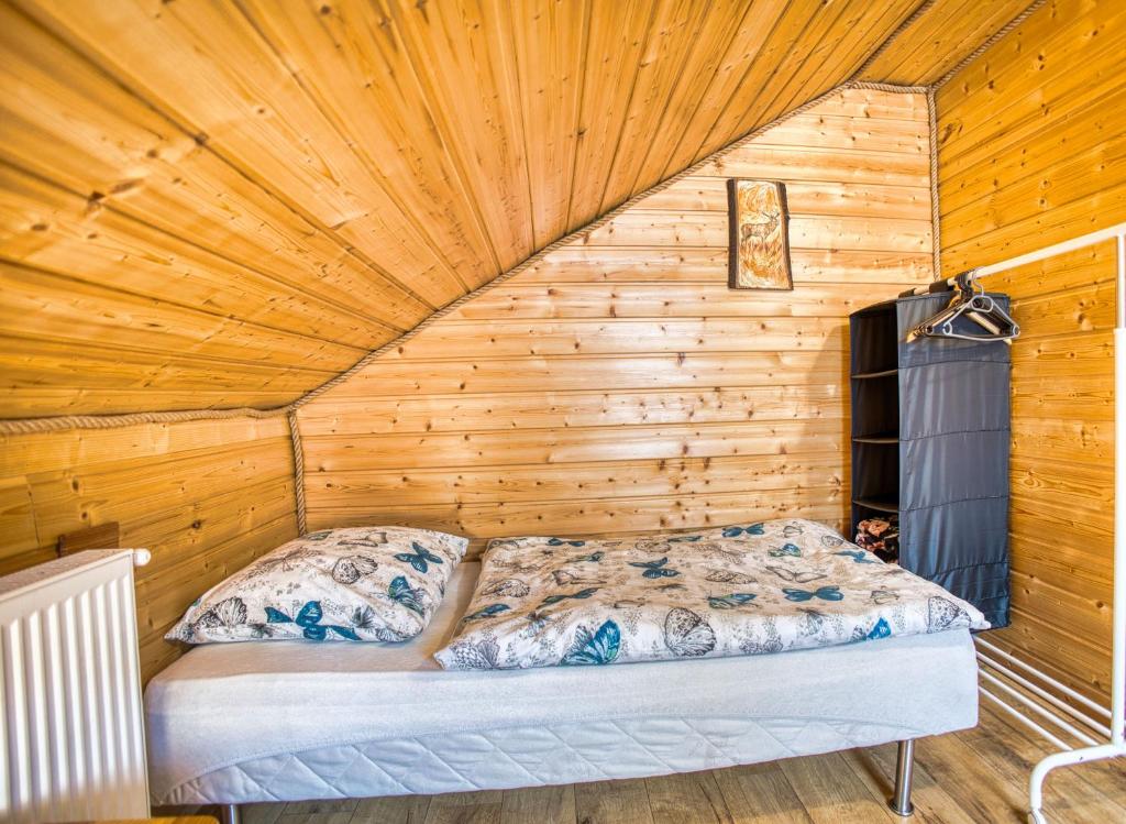 Posteľ alebo postele v izbe v ubytovaní Kiczurka Bieszczady