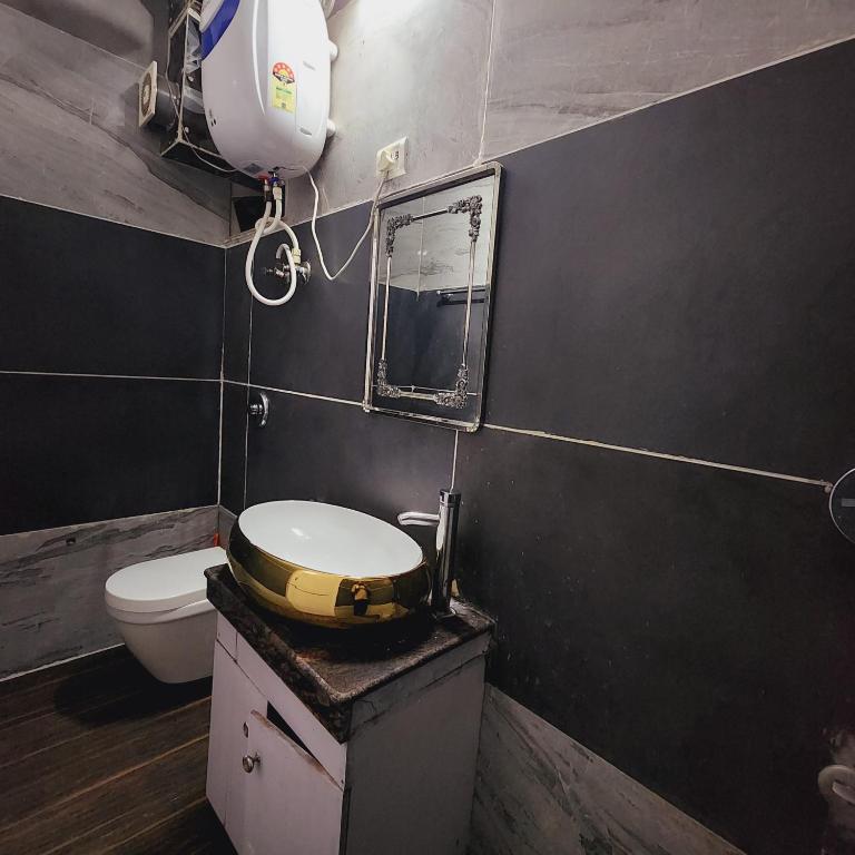 Koupelna v ubytování HOTEL ROYAL AFGHAN