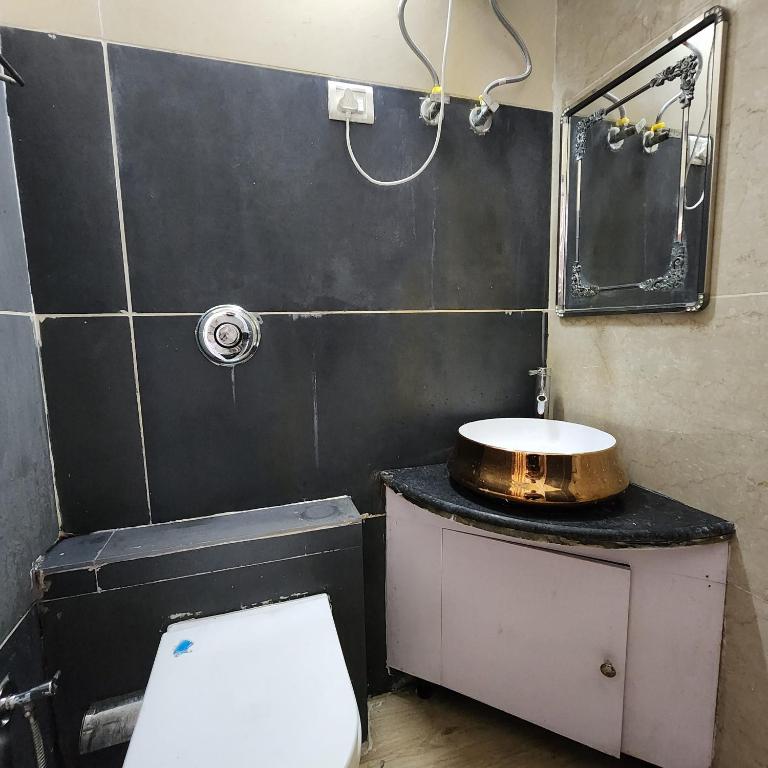 Koupelna v ubytování HOTEL ROYAL AFGHAN