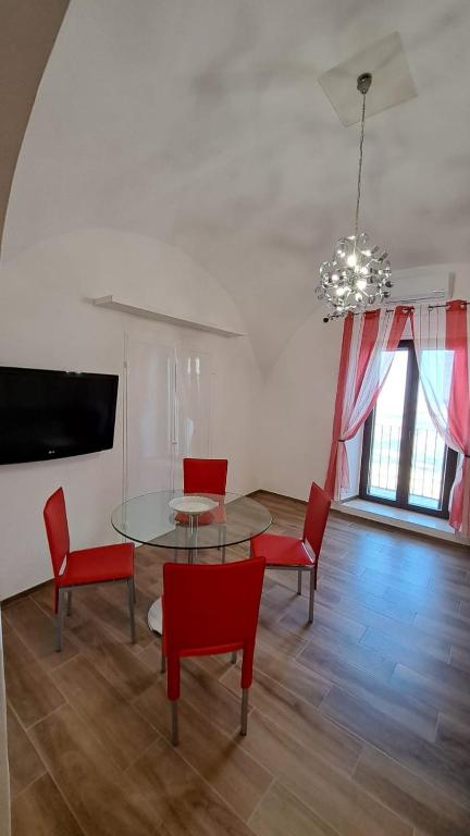 TV a/nebo společenská místnost v ubytování AL BELVEDERE