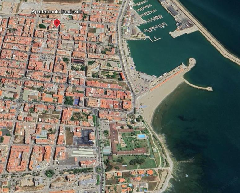 En generel havudsigt eller havudsigten taget fra lejligheden