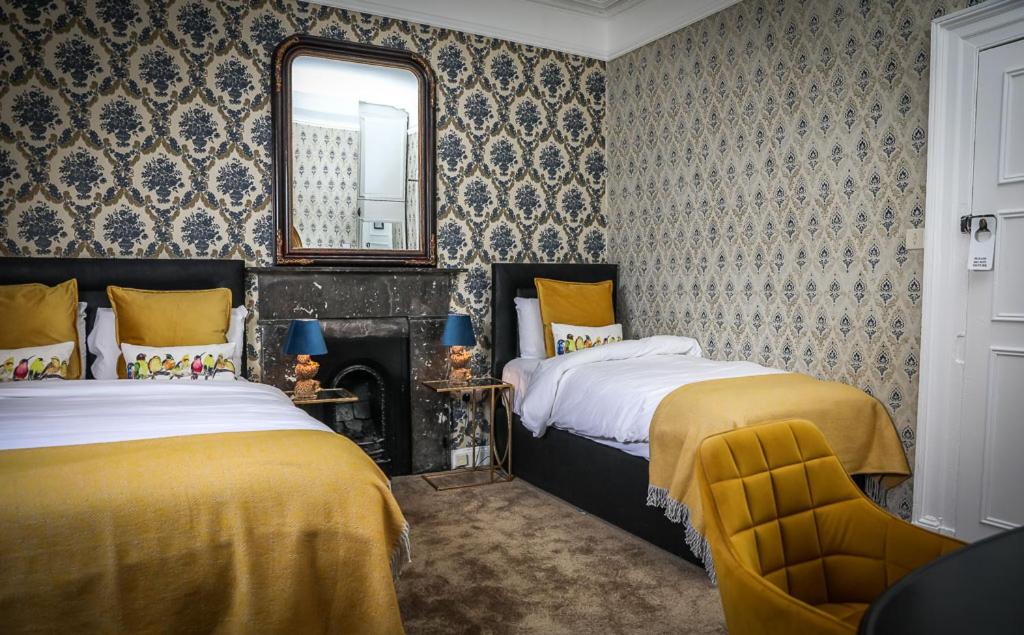 Ένα ή περισσότερα κρεβάτια σε δωμάτιο στο Springfort Hall Hotel