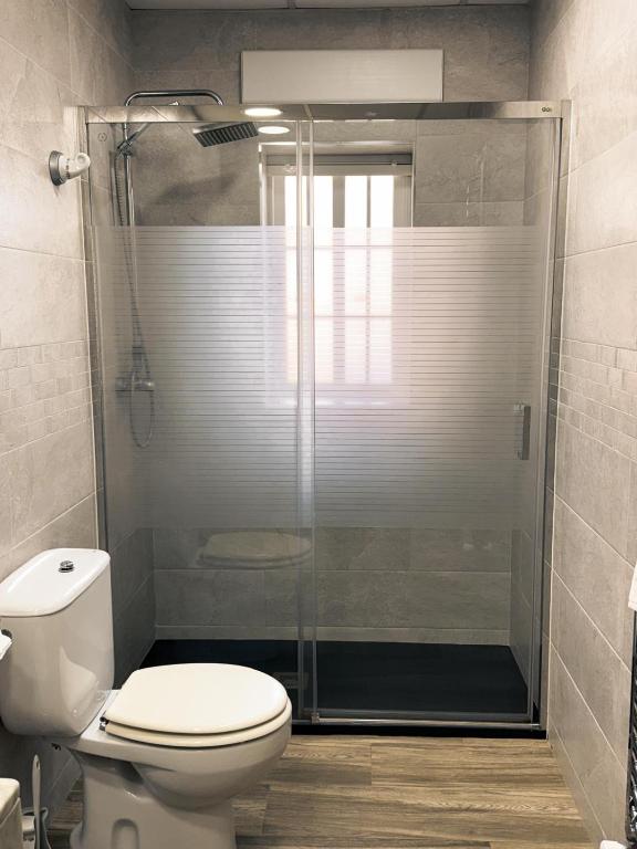 Koupelna v ubytování La casita de lola