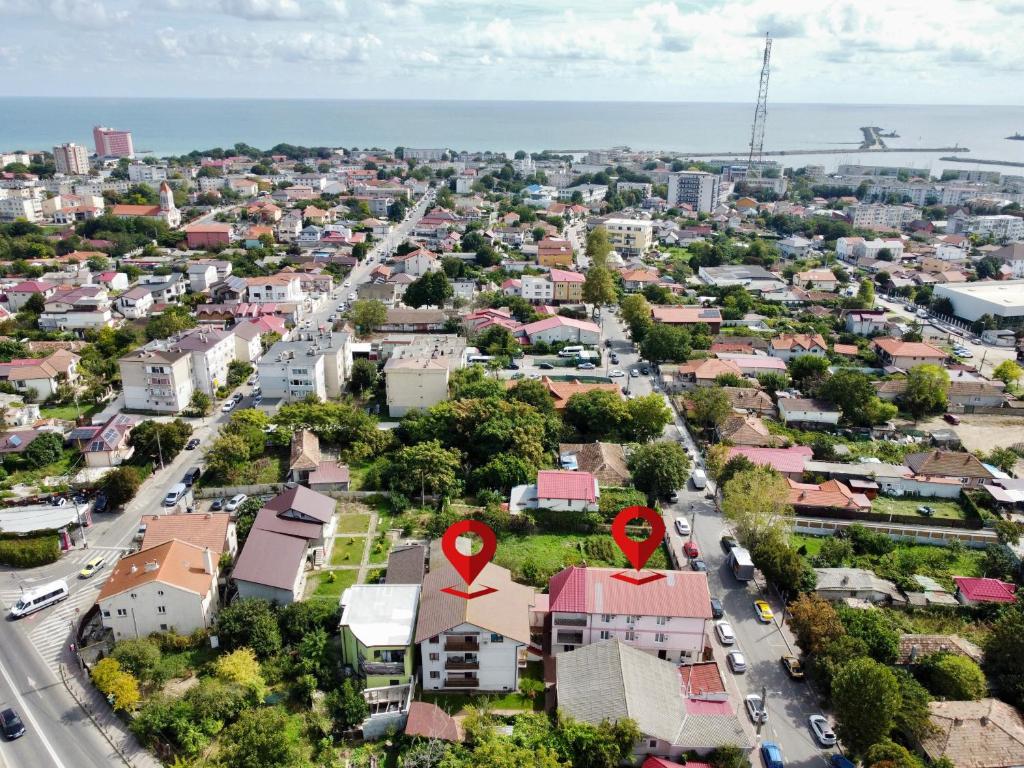 Nespecifikovaný výhled na destinaci Mangalia nebo výhled na město při pohledu z penzionu