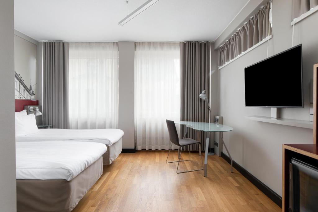 Postel nebo postele na pokoji v ubytování Original Sokos Hotel Albert