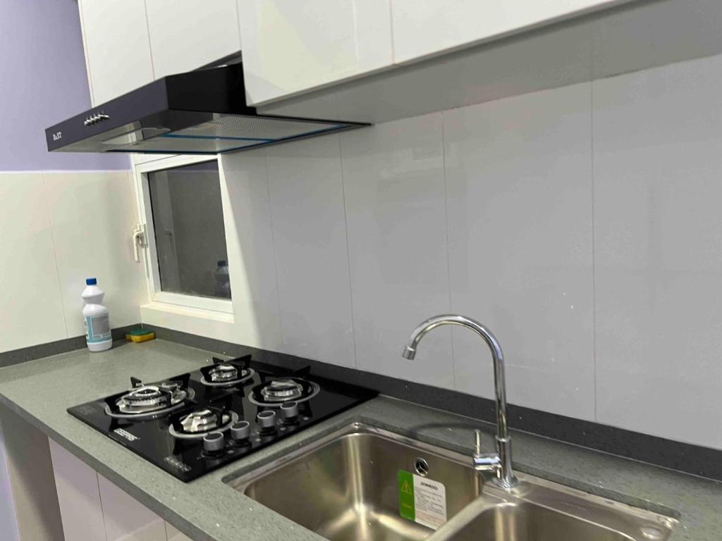 Kuchyň nebo kuchyňský kout v ubytování Shan Homestay