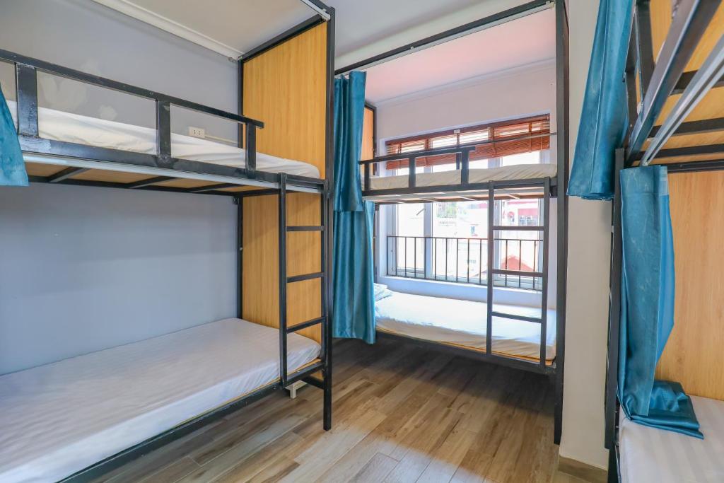 Postel nebo postele na pokoji v ubytování Panda Backpackers Hostel - the best choice in Hà Nội Old Quater