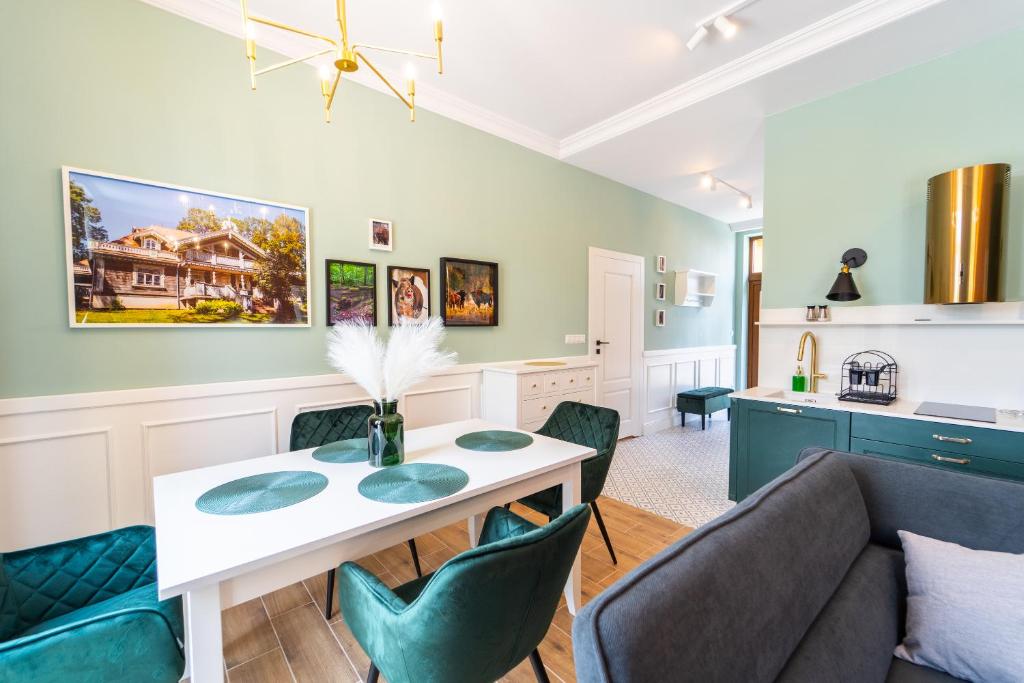 Posezení v ubytování Apartamenty Galeria Trunków