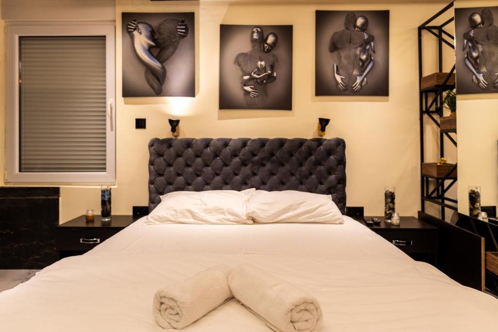 Postel nebo postele na pokoji v ubytování Guest House Vila Salute