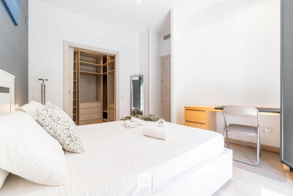 Postel nebo postele na pokoji v ubytování Mediterranean Way - Sant Domenec