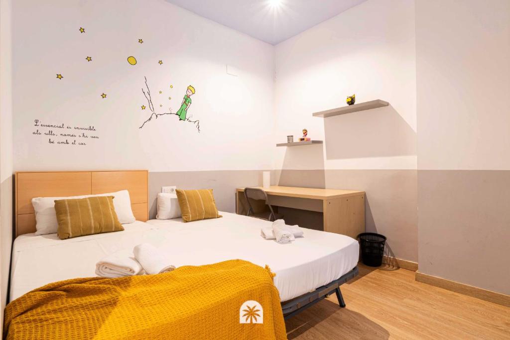 Postel nebo postele na pokoji v ubytování Mediterranean Way - Sant Domenec