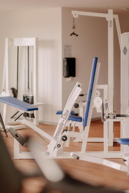 Fitness centrum a/nebo fitness zařízení v ubytování VIA PLAZA Meppen by Hackmann
