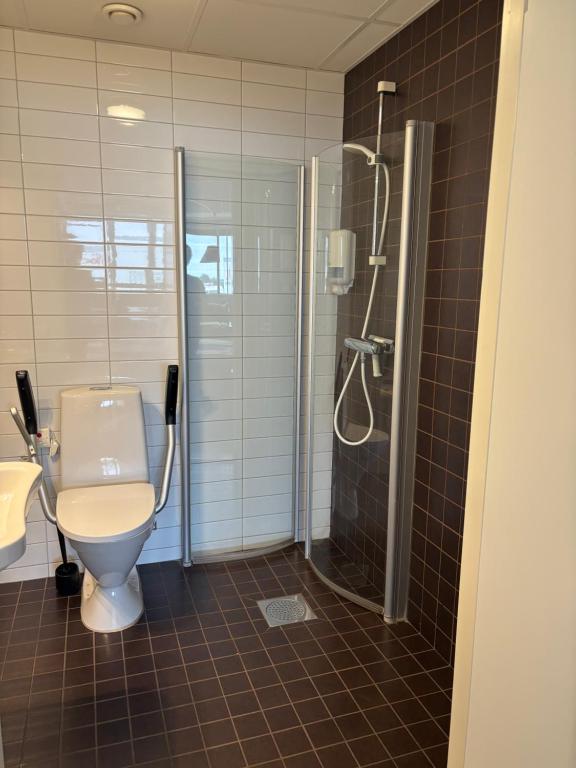Koupelna v ubytování Hotell Fyrislund