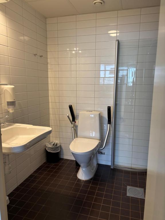 Koupelna v ubytování Hotell Fyrislund