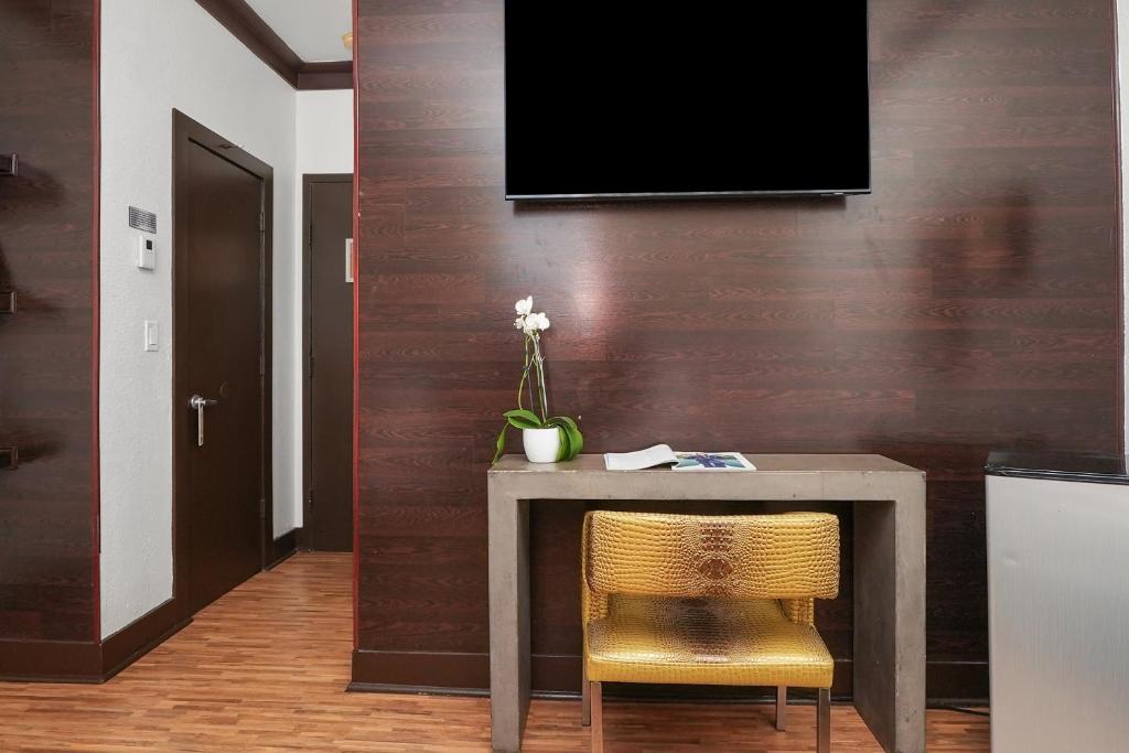 TV a/nebo společenská místnost v ubytování Hotel Chelsea