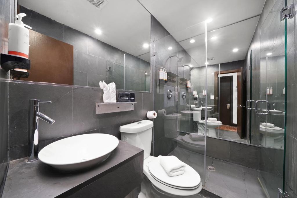 Koupelna v ubytování Hotel Chelsea