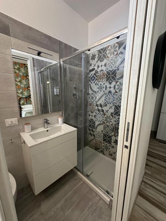 Koupelna v ubytování B&B Dimora delle Ninfee