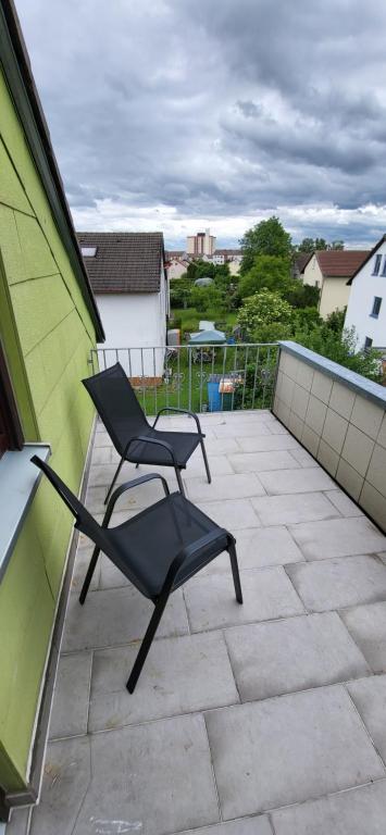 Balkón nebo terasa v ubytování Wohnung Zentral Crailsheim