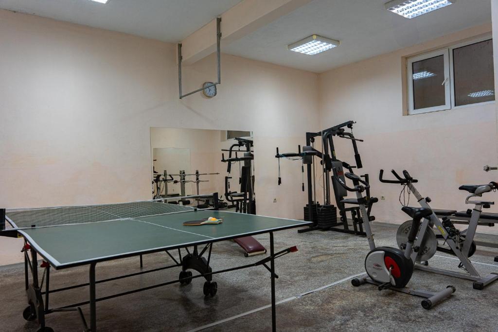 Fitness centrum a/nebo fitness zařízení v ubytování Family Hotel Mimosa