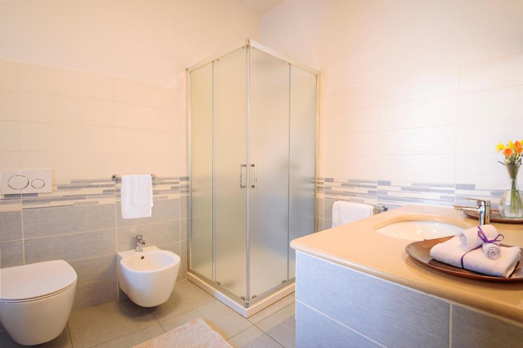 Kúpeľňa v ubytovaní La Rosa nel Borgo - Suite con balcone e garage