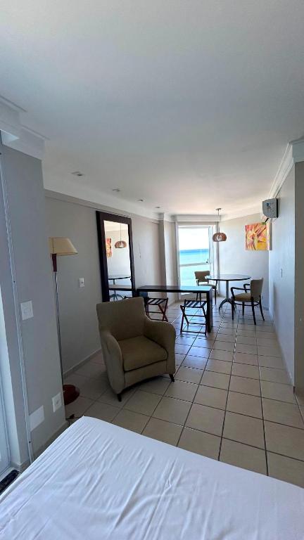 Postel nebo postele na pokoji v ubytování Flat Beira Mar em Recife