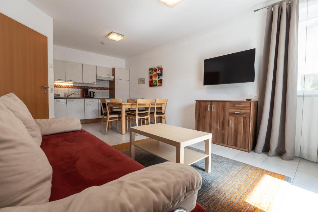 Kuchyň nebo kuchyňský kout v ubytování Appartements MaLo by we rent