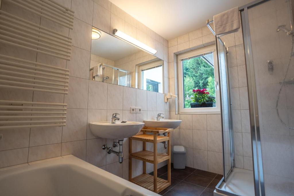 Koupelna v ubytování Appartements MaLo by we rent