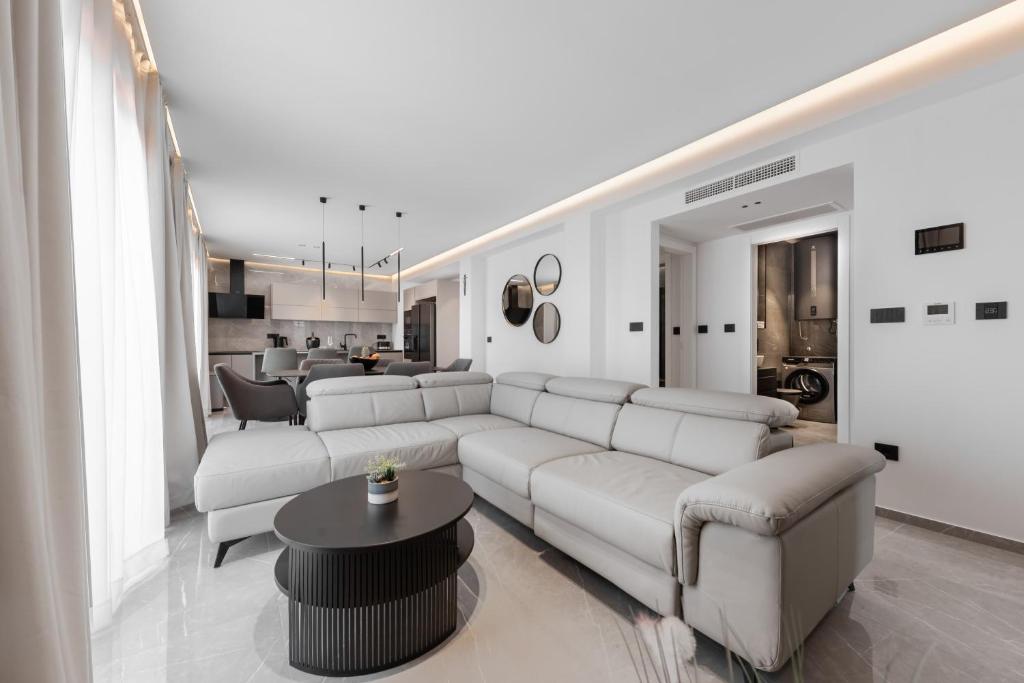 Posezení v ubytování Luxury Apartment Luka