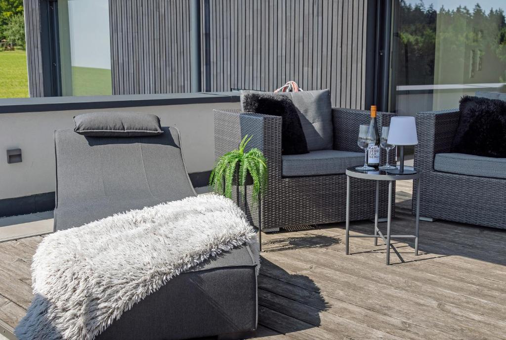 Posezení v ubytování Chalet Am Ried