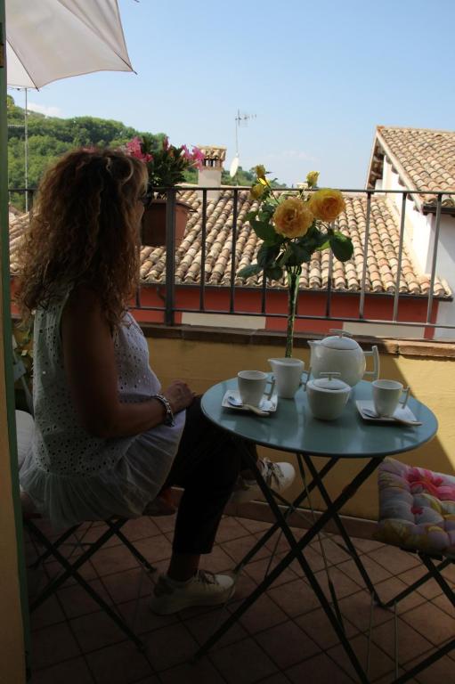 A balcony or terrace at La Casa del Borgo Antico