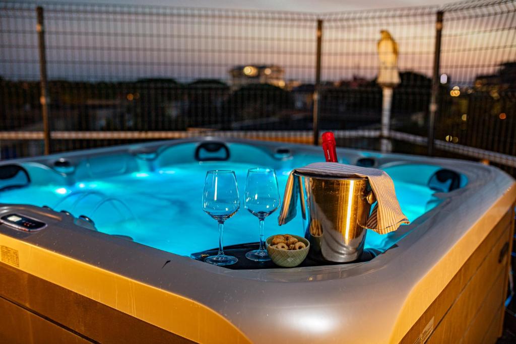 Bazén v ubytování Hotel Villa d'Este nebo v jeho okolí