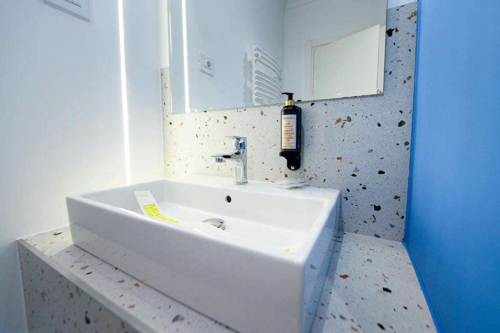 Koupelna v ubytování Hotel Bavaria