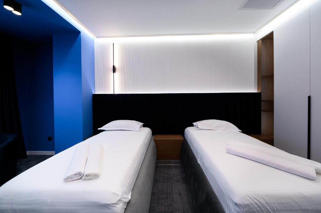Postel nebo postele na pokoji v ubytování Hotel Bavaria