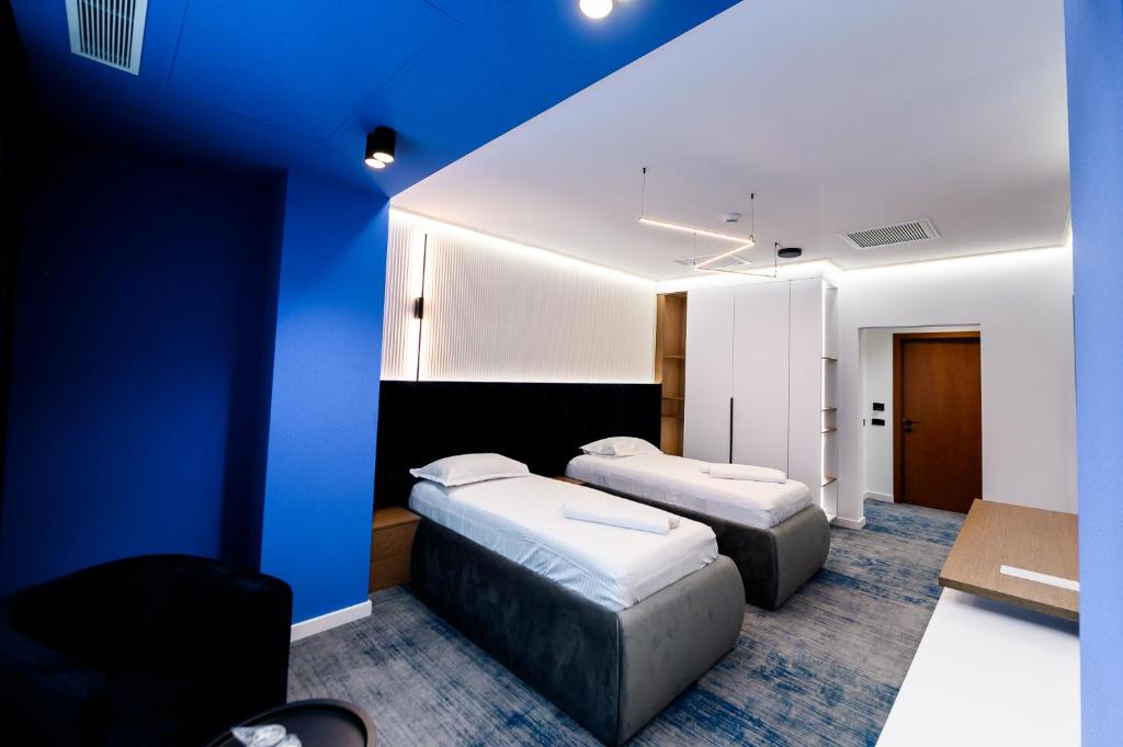 Postel nebo postele na pokoji v ubytování Hotel Bavaria