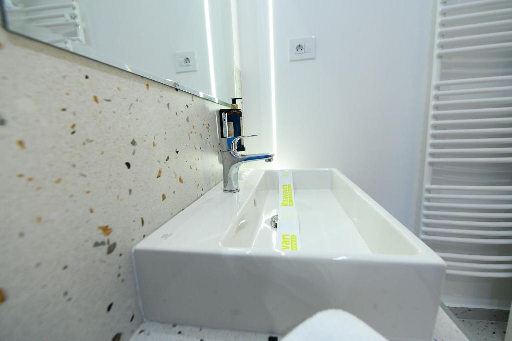 Koupelna v ubytování Hotel Bavaria