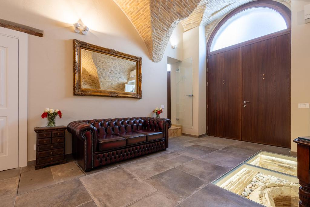Posezení v ubytování Palazzo Anelli - Rooms & Relax