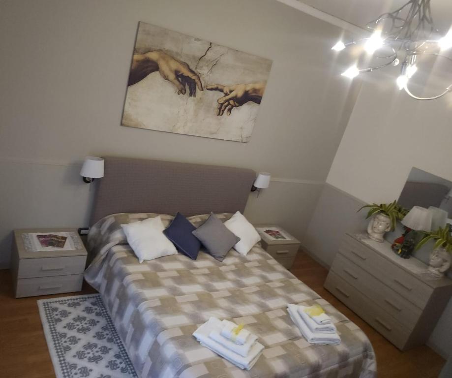 Posteľ alebo postele v izbe v ubytovaní Appartampeppe